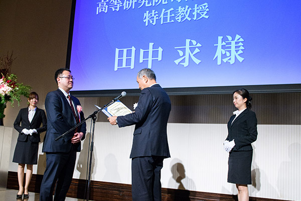 京都大学高等研究院特任教授 田中求氏