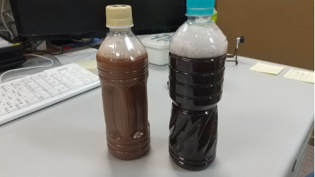 小豆廃汁（左1回目、右2回目）
